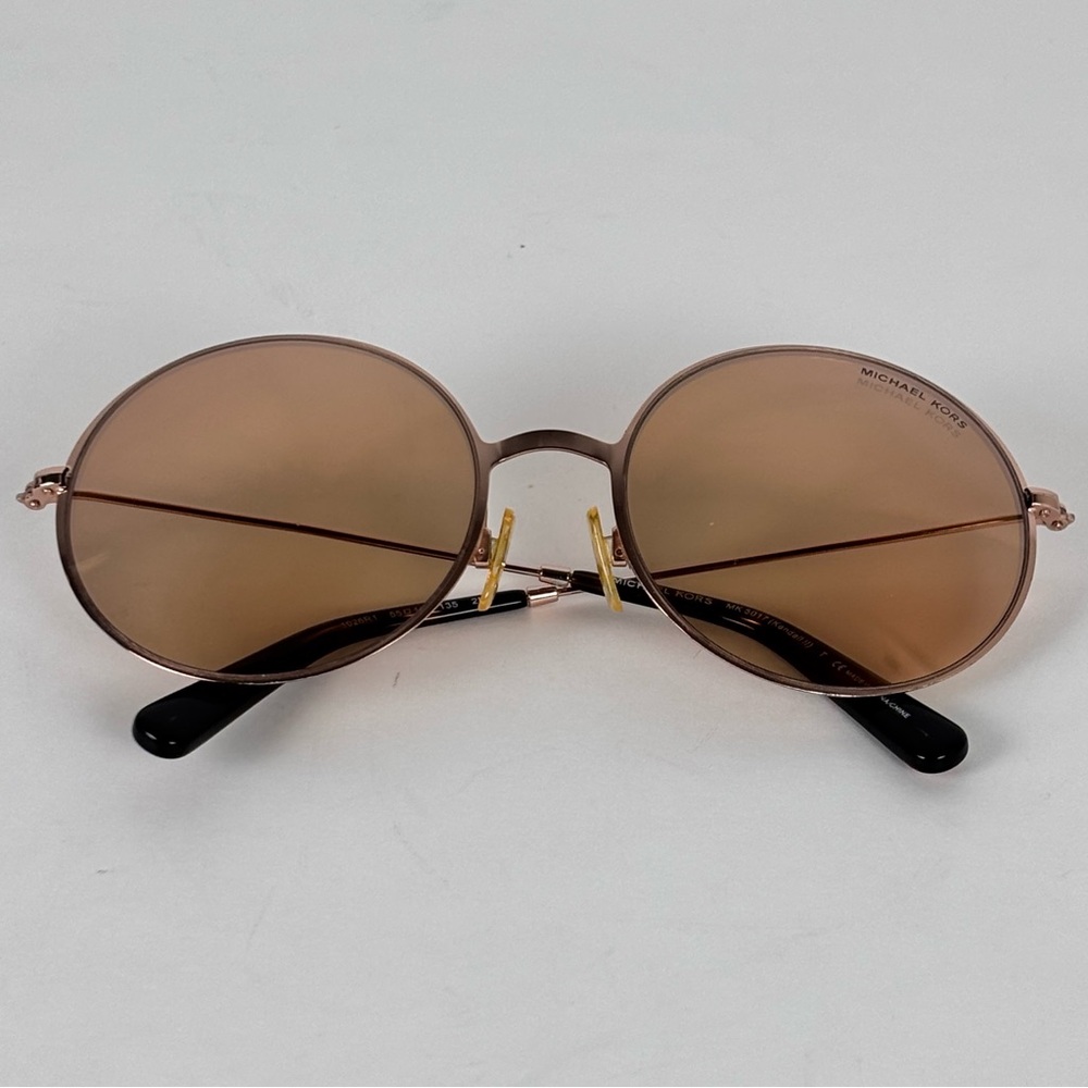 Michael Kors Kendall II Sunglasses MK5017 Rose Gold Round Mirror Lens with Case - Picture 4 of 11